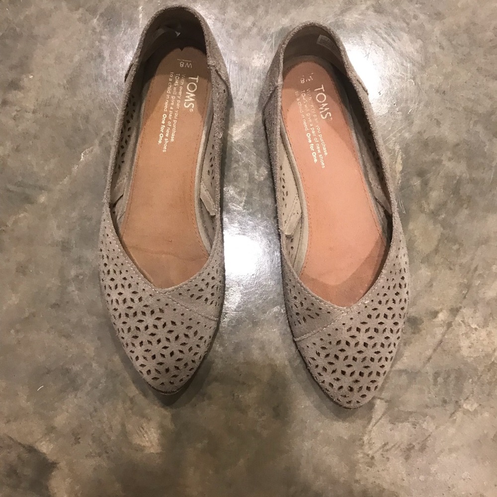 Toms Jutti Eyelet Flats